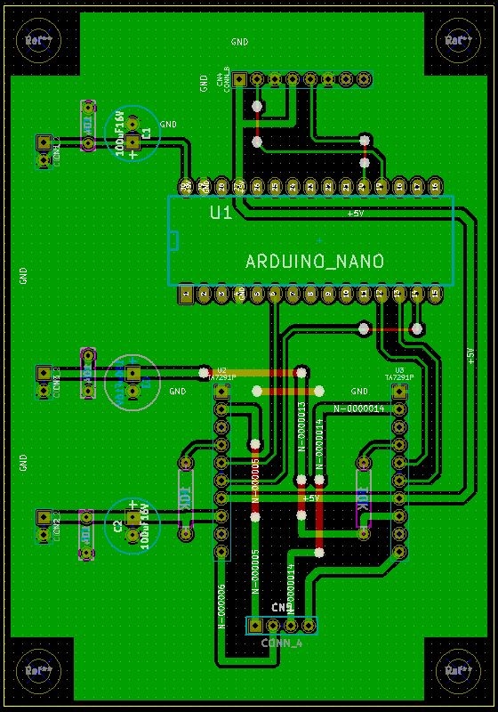 自作卓球マシン製作のArduinoマイコン基板